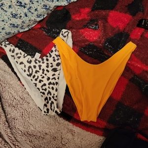 2 Aerie cheeky bathing suit bottoms